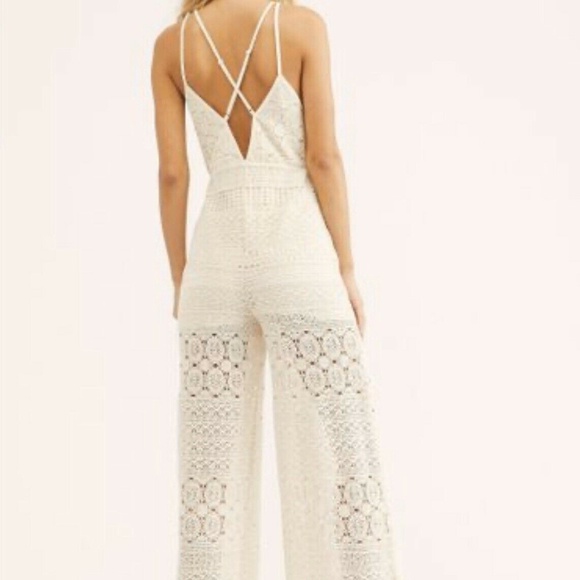 NEW $287 Free People Moon Bay Crochet One Piece Ju - Picture 3 of 9